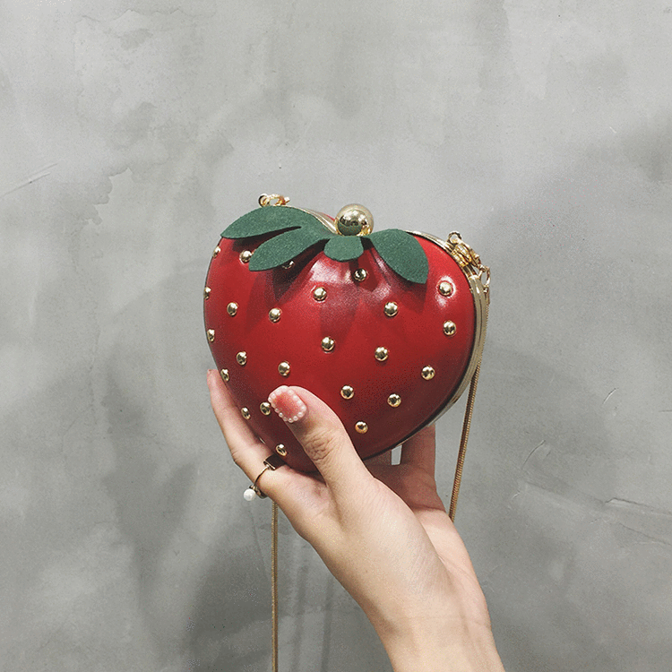 Advanced Mini Small Bag,Fresh Korean Style Strawberry Messenger Bag