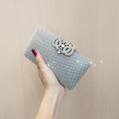 Crown Evening Clutch Bag,Diamond Bag