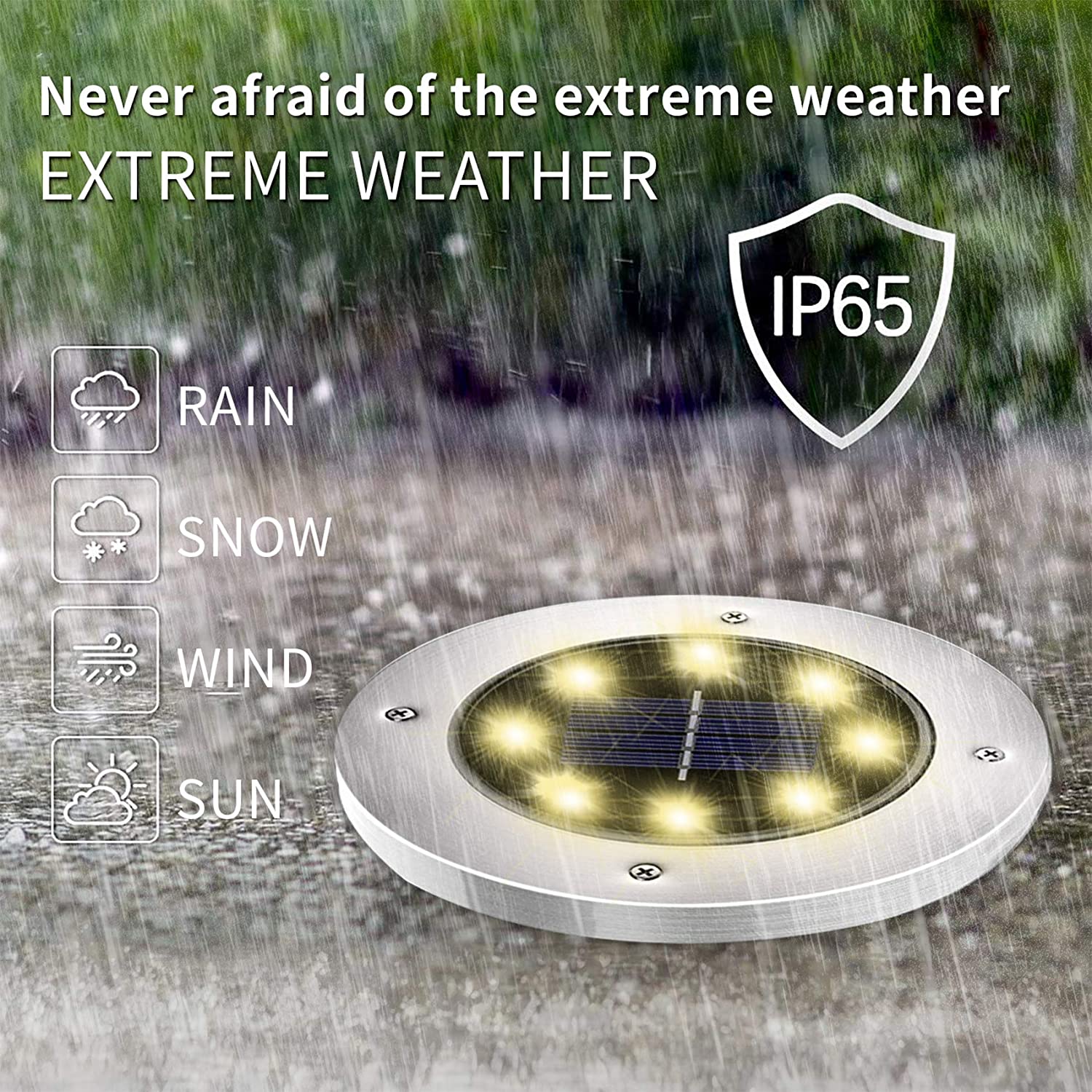 12 Pack Solar Garden Lights - in-Ground Led Outdoor Solar Lights