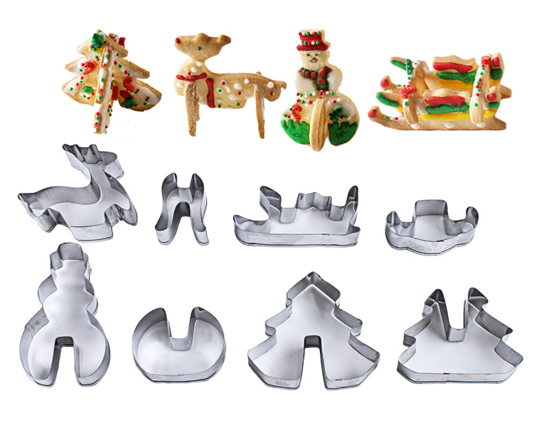 3D Christmas Cookies Molds