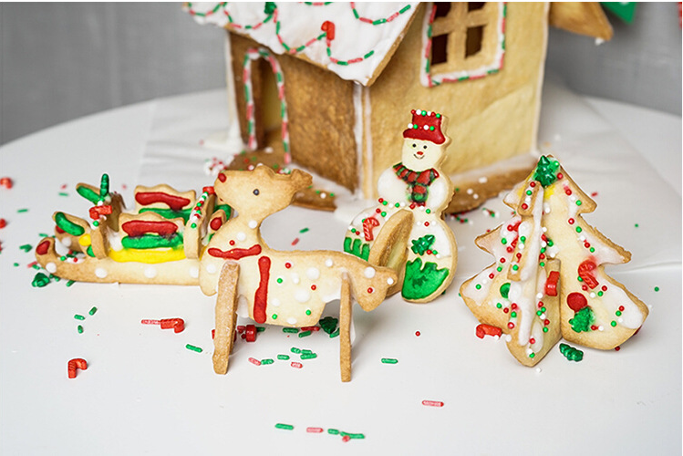 3D Christmas Cookies Molds