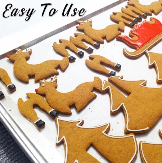 3D Christmas Cookies Molds