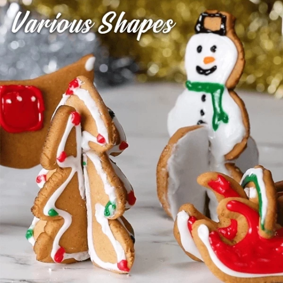 3D Christmas Cookies Molds