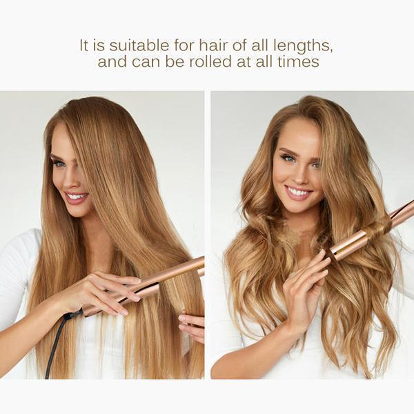 2 IN 1 Hair Curler and Straightener