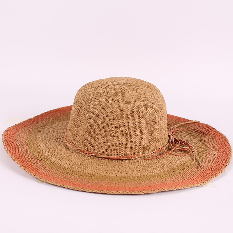 Big Brim Flower Women's Hat,Summer Sun Protection Straw Hat