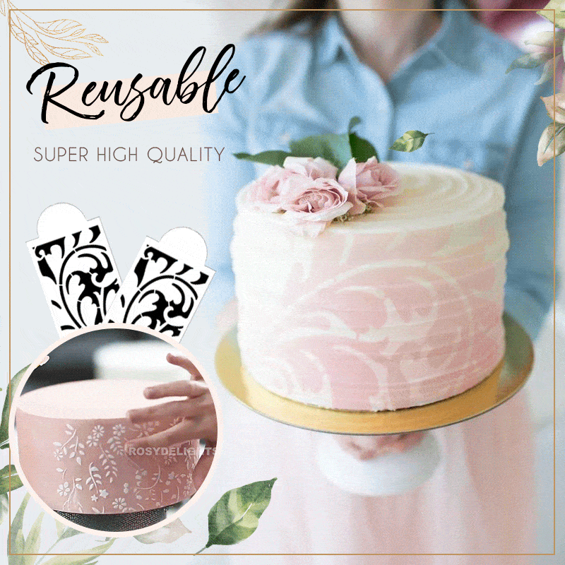 Cake Lace Decoration Stencil (Set of 10)