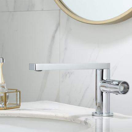 Basin Faucet Gold Single Handle Brass Sink Vanity Bathroom