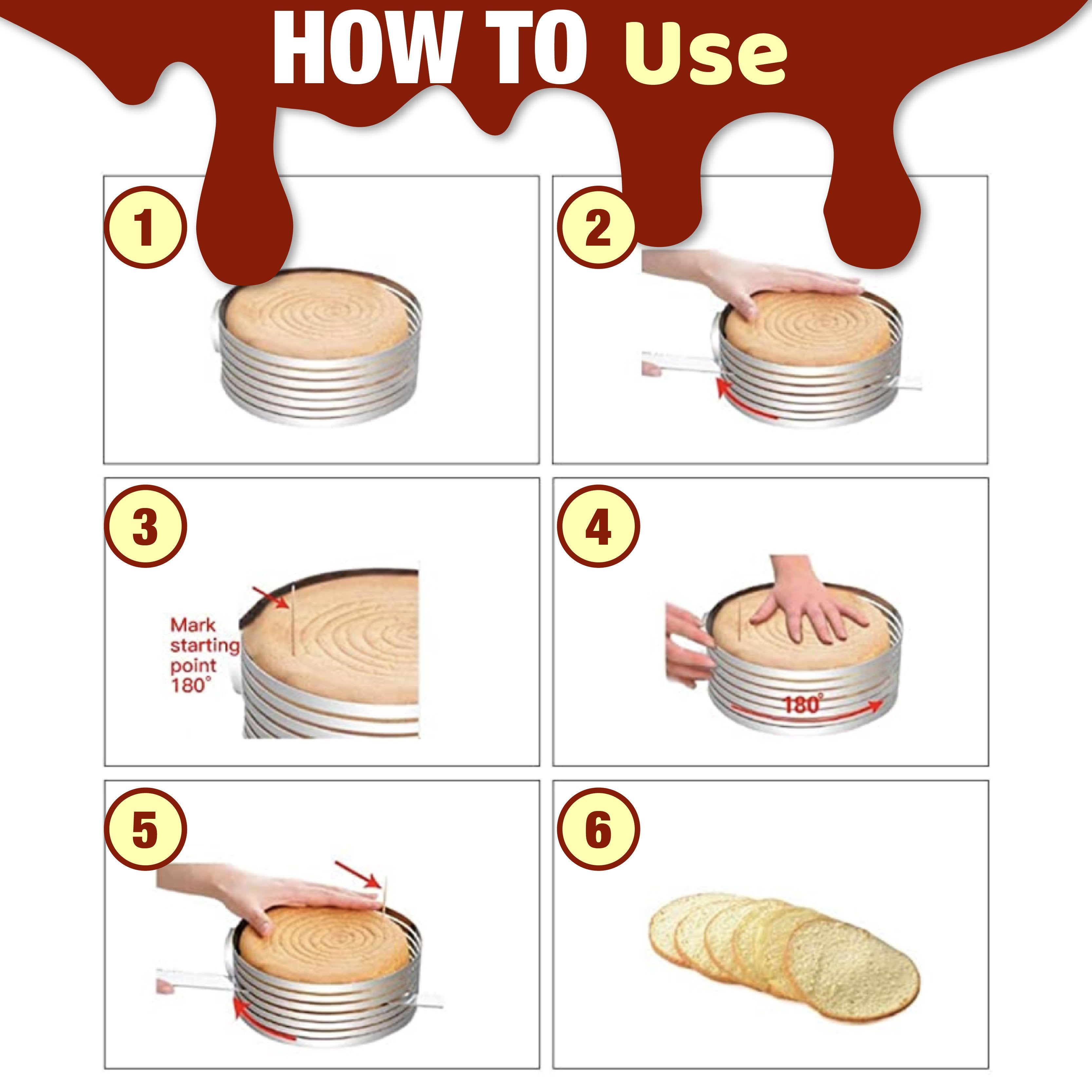 Adjustable Steel Cake Slicer