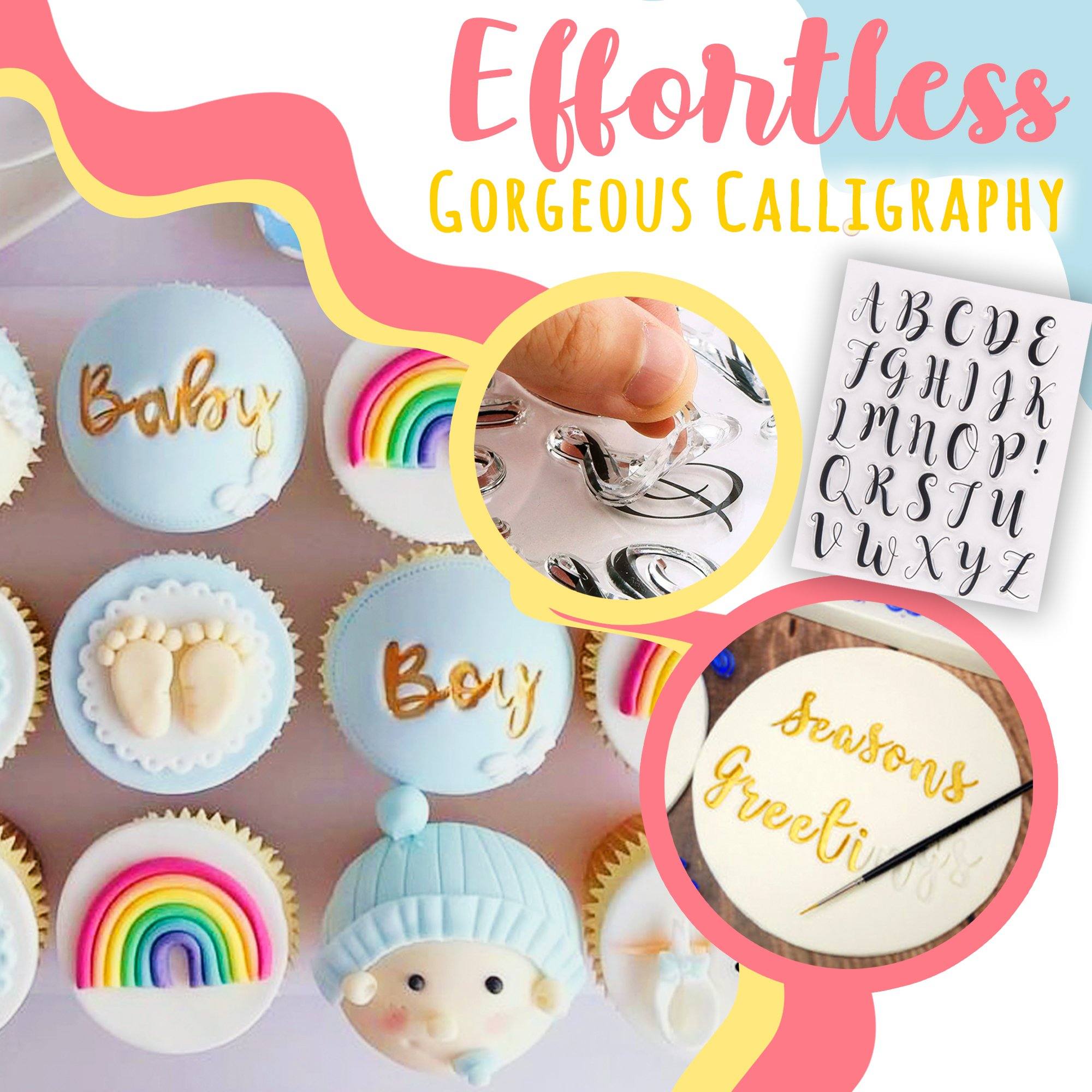 Alphabet Cake Stamp Set