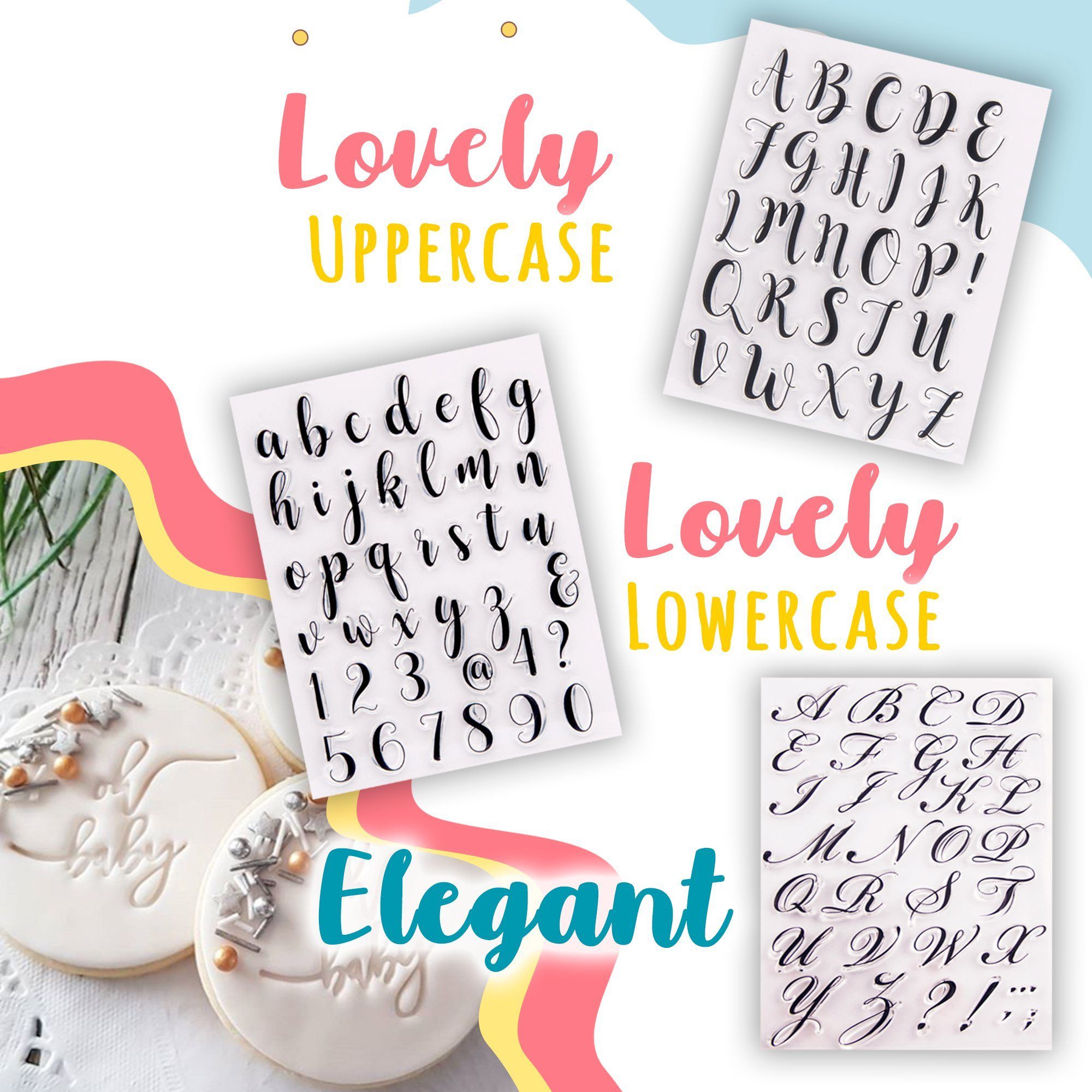 Alphabet Cake Stamp Set