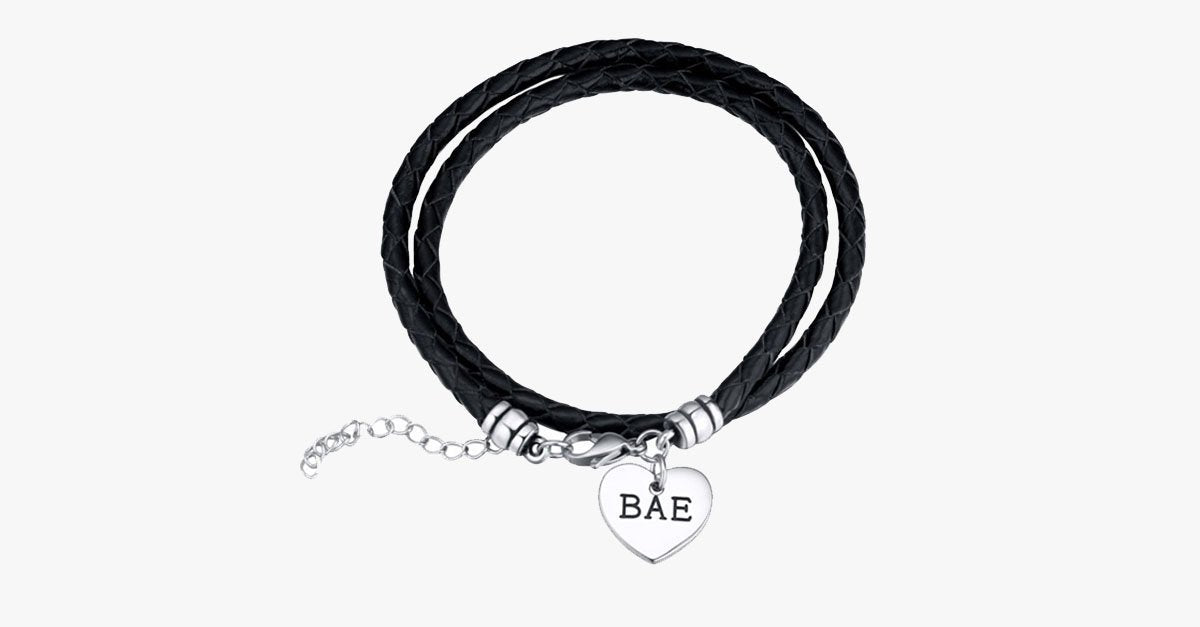 Bae Hand Stamped Bracelet Set