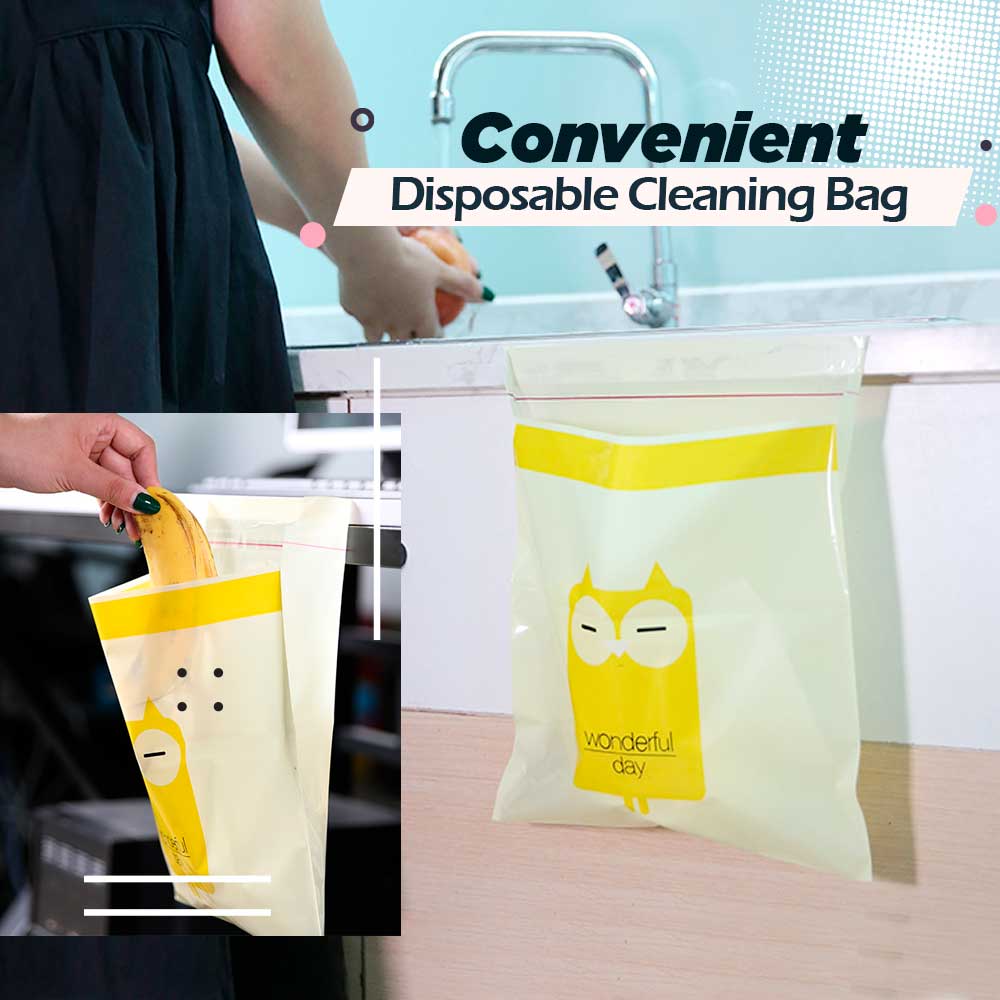 Biodegradable Self-Sticking Cleaning Bags