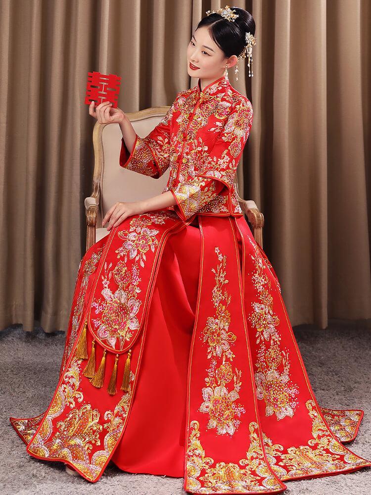 Chinese Style Cheongsam,Bride Wedding Dress