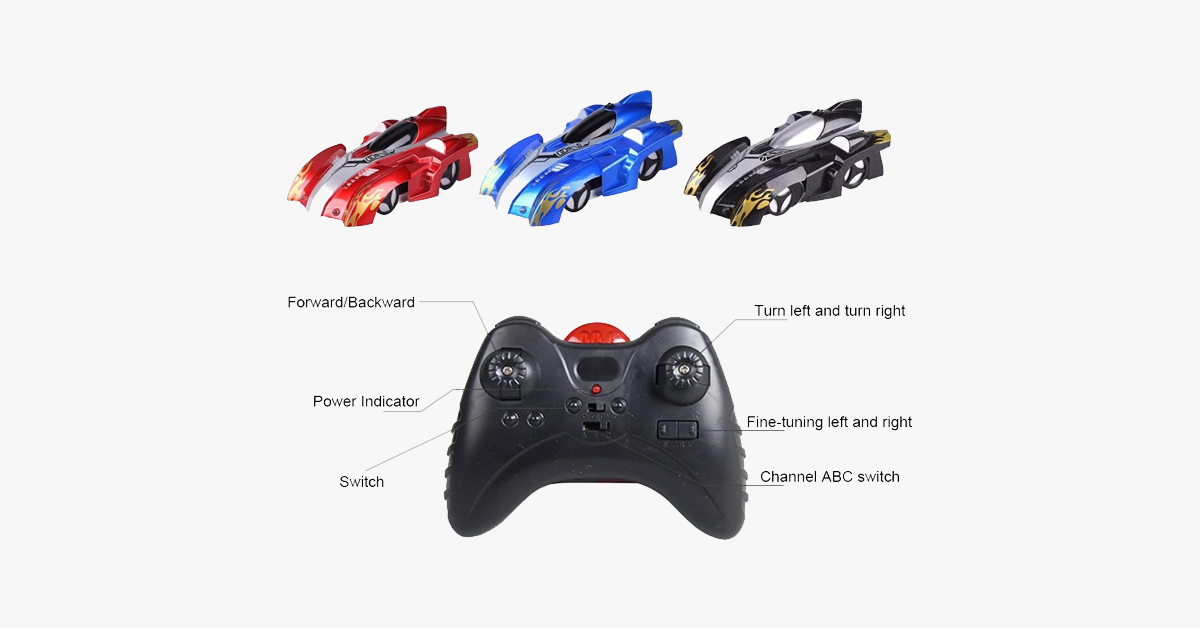 360° Wall Climbing Race Car