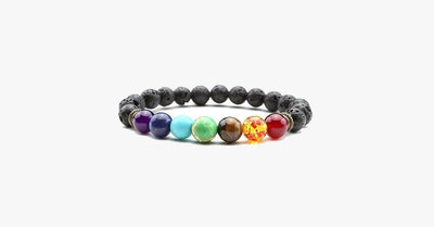 7 Chakra Healing Lava Bracelet