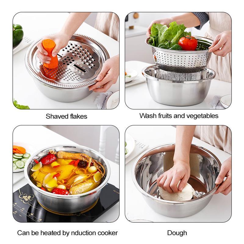 CleverGrate™  Multifunctional Stainless Steel Basin Grater