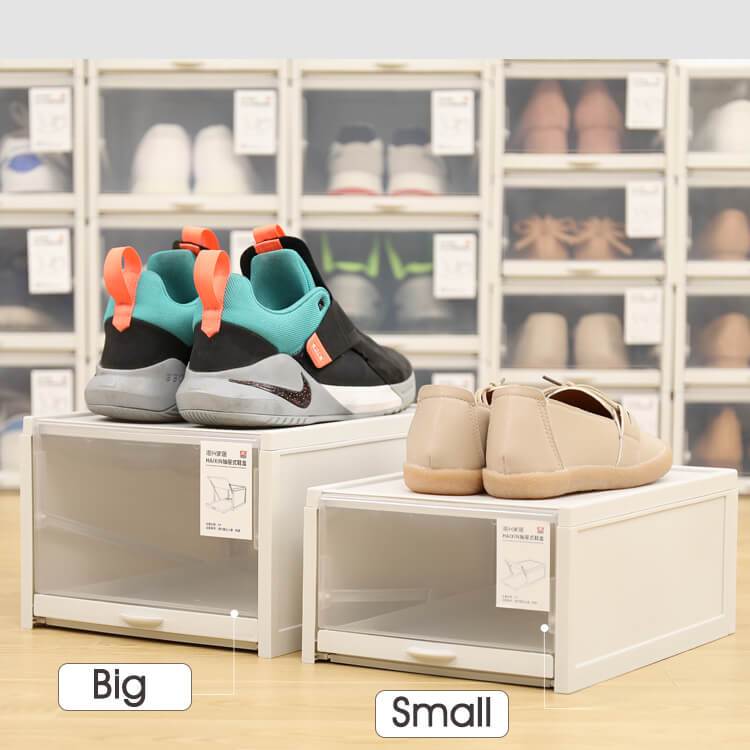 3Pcs Space-Saving Storage Shoe Box,Organizing Box