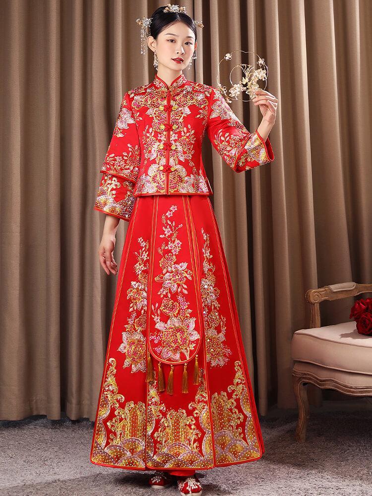 Chinese Style Cheongsam,Bride Wedding Dress