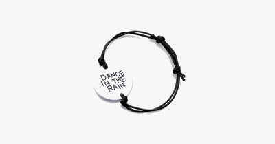 Dance In The Rain Hand Stamped Bracelet
