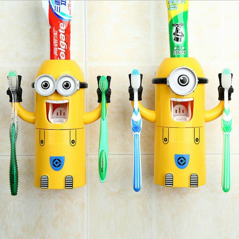 Creative Cartoon Toothbrush Holder Set
