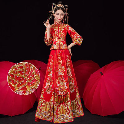 Chinese Style Cheongsam,Bride Wedding Dress