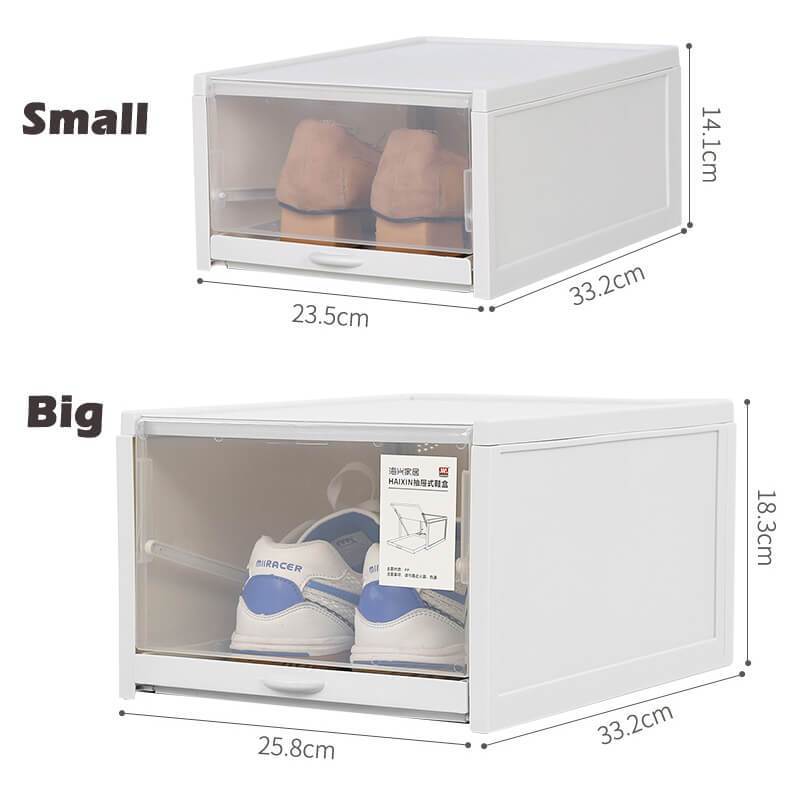 3Pcs Space-Saving Storage Shoe Box,Organizing Box