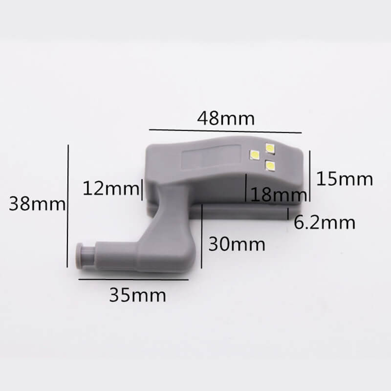 4 PCS Hydraulic Damping Led Hinge Light, Cabinet Light