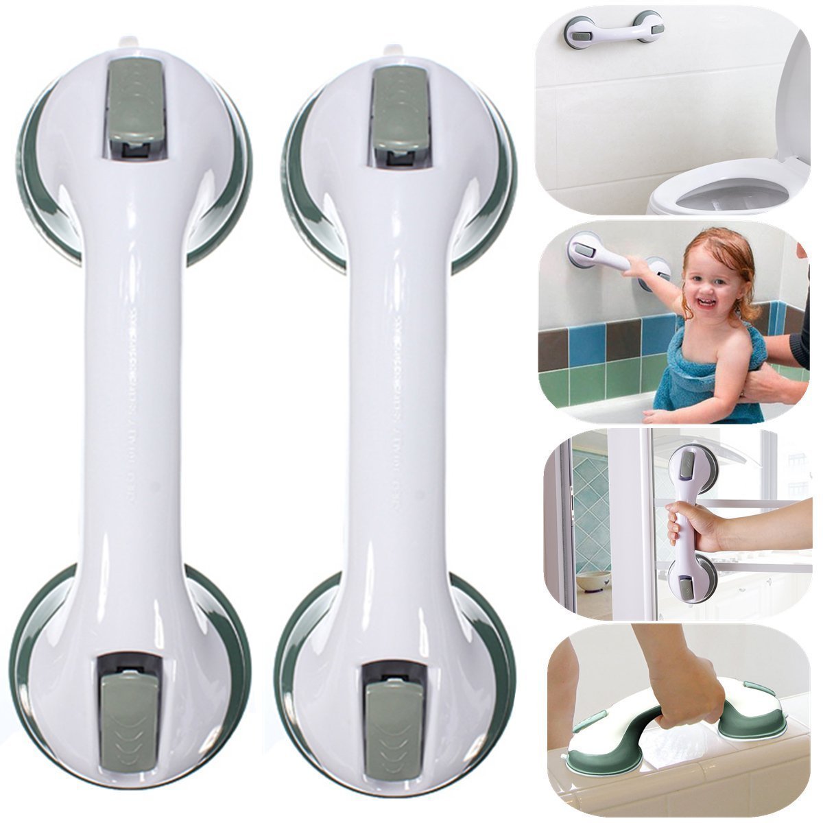 Anti-slip Bathroom Shower Suction Grab Bars Rails