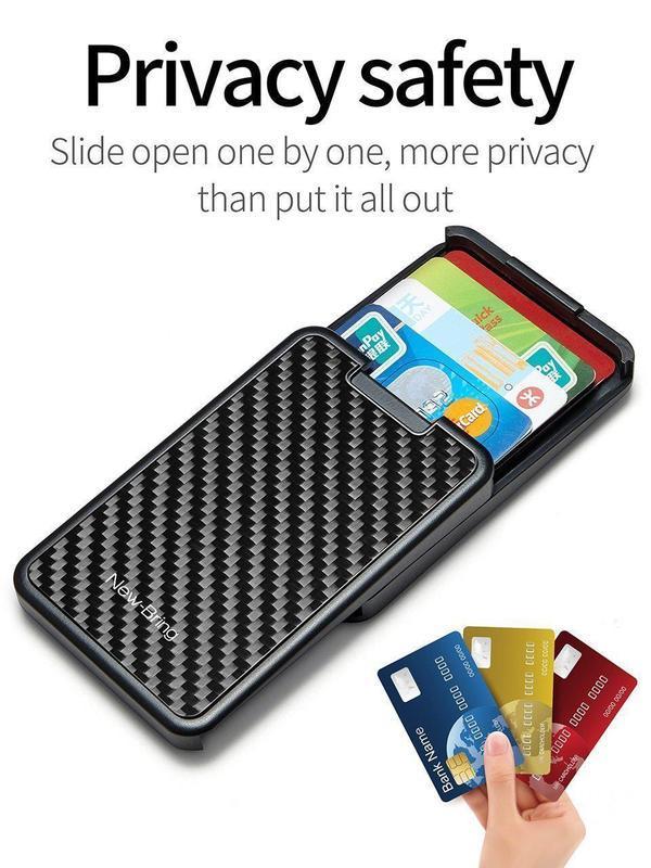 70% OFF - RFID Blocking Sliding Wallet Card Holder