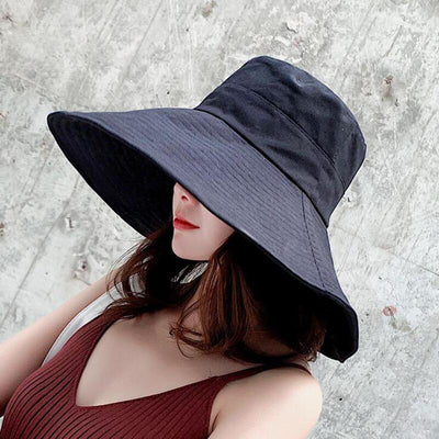 Big Wide Brim Beach Hat, Fashion Summer UV Protection Sun Hat