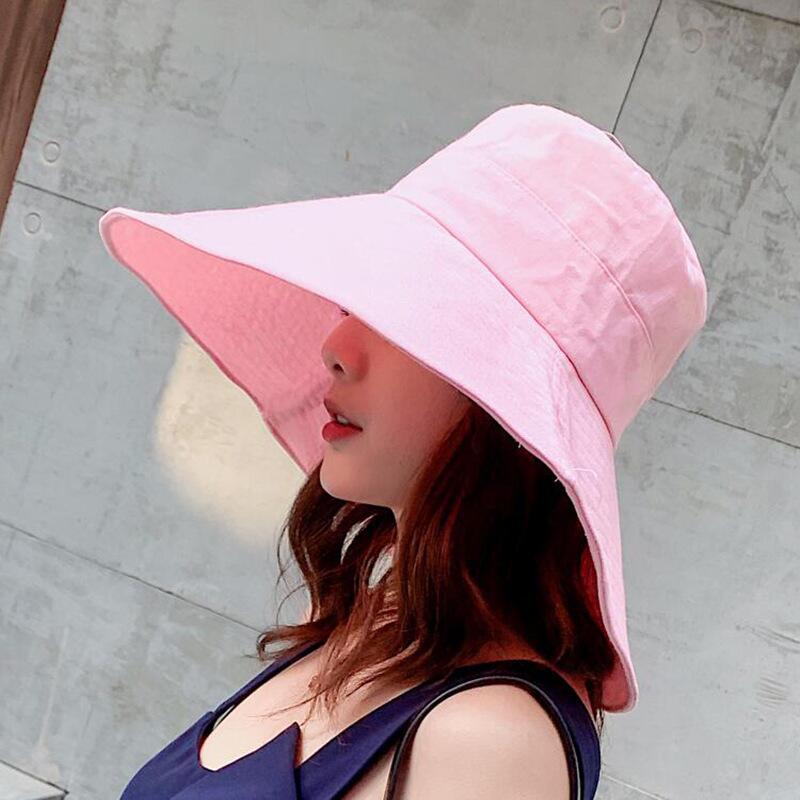 Big Wide Brim Beach Hat, Fashion Summer UV Protection Sun Hat