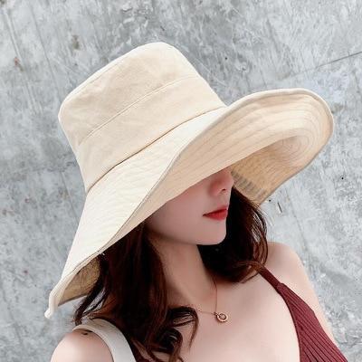 Big Wide Brim Beach Hat, Fashion Summer UV Protection Sun Hat