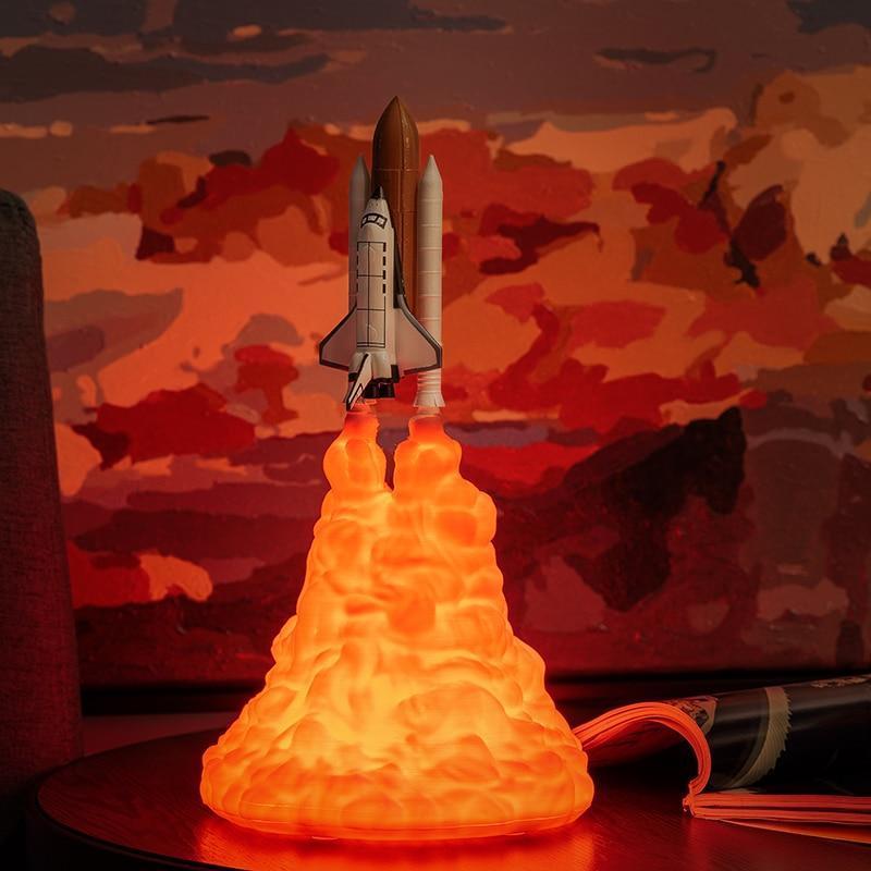 3D Printed Rocket Lamp