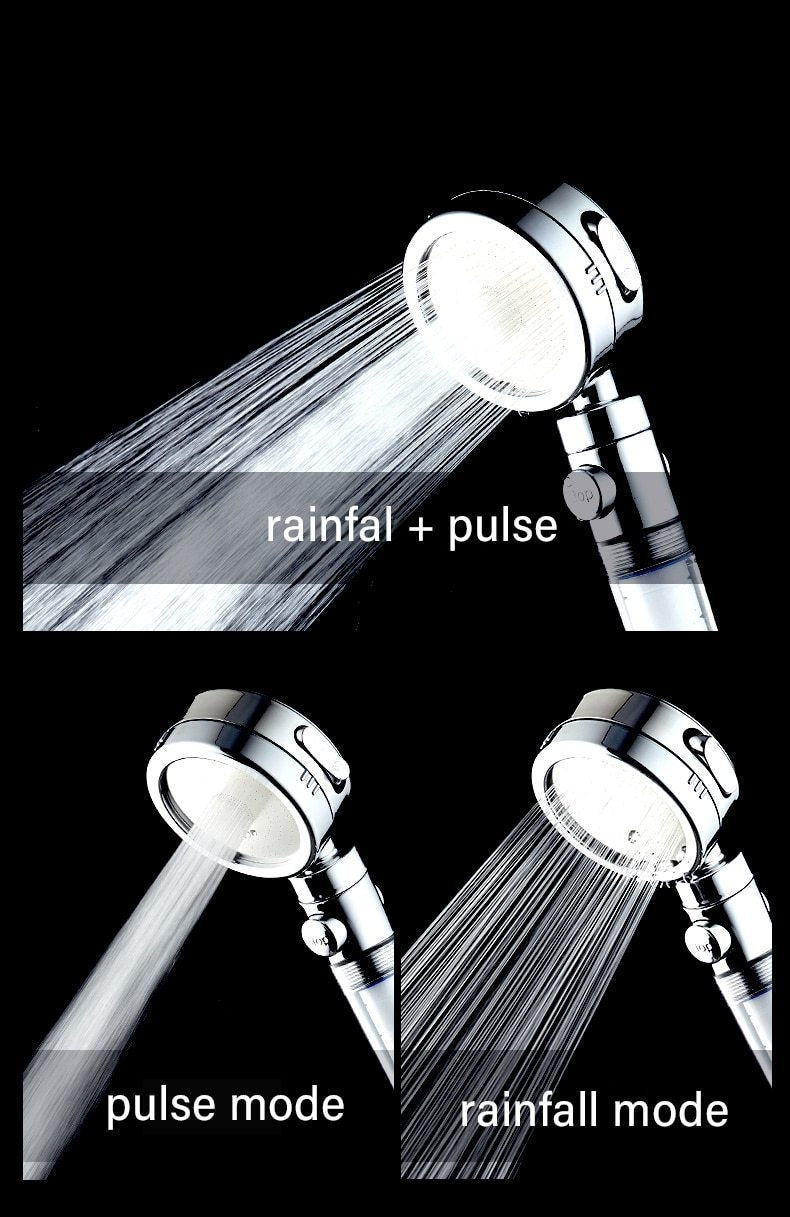 3 Modes Shower Head Skin Care High Pressure