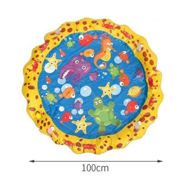 170/150/100cm Children Water Mat - Outdoor Inflatable Spray Water Sprinkler Mat