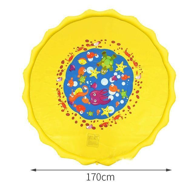 170/150/100cm Children Water Mat - Outdoor Inflatable Spray Water Sprinkler Mat