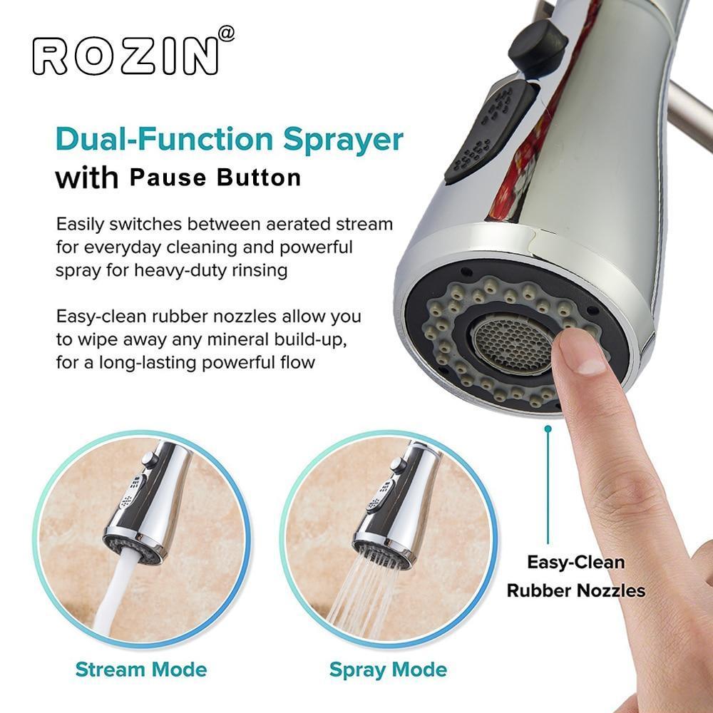 Brushed Nickel Faucet - Pull Out Faucet