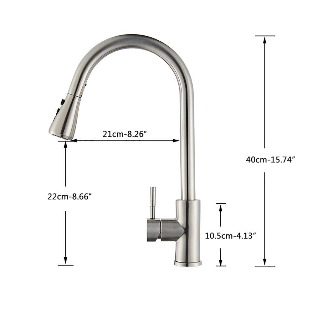 Brushed Nickel Faucet - Pull Out Faucet