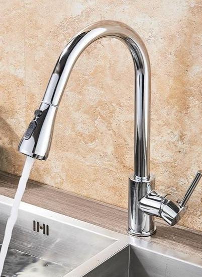 Brushed Nickel Faucet - Pull Out Faucet