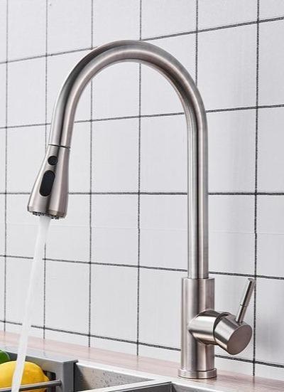 Brushed Nickel Faucet - Pull Out Faucet