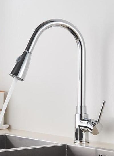 Brushed Nickel Faucet - Pull Out Faucet