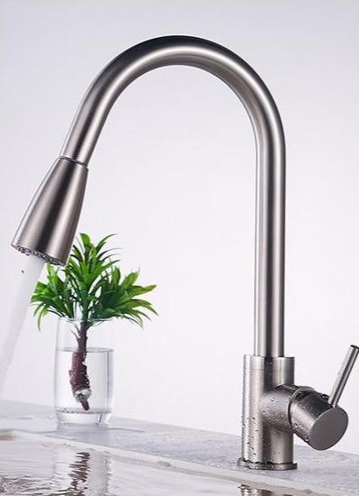 Brushed Nickel Faucet - Pull Out Faucet
