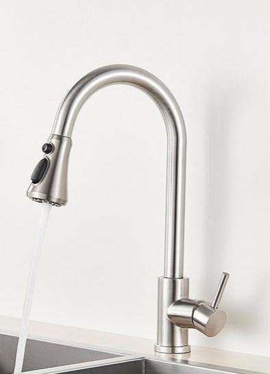 Brushed Nickel Faucet - Pull Out Faucet