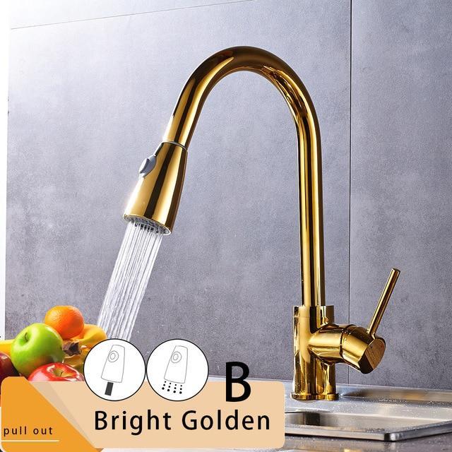 Brushed Nickel Faucet - Pull Out Faucet