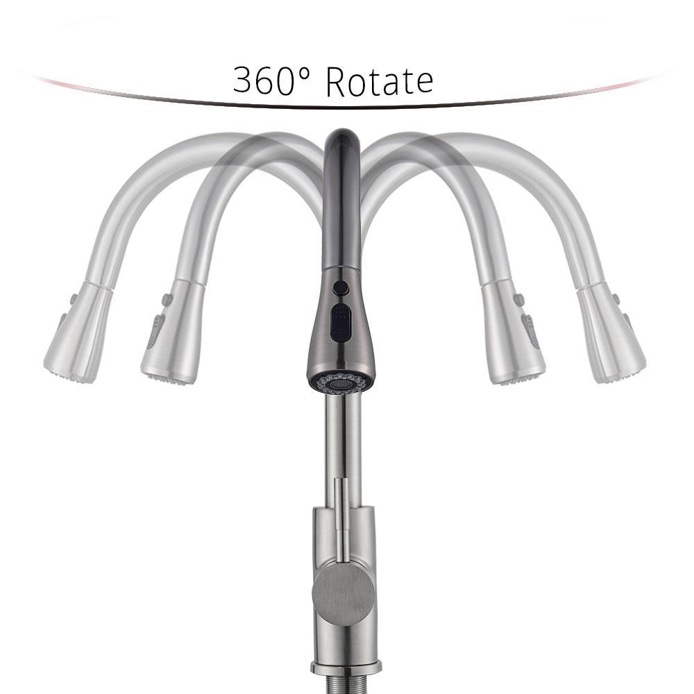Brushed Nickel Faucet - Pull Out Faucet