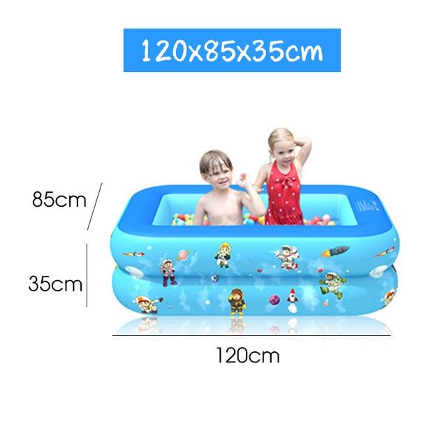 120/130/150/180/210 CM Rectangular Inflatable Swimming Pool