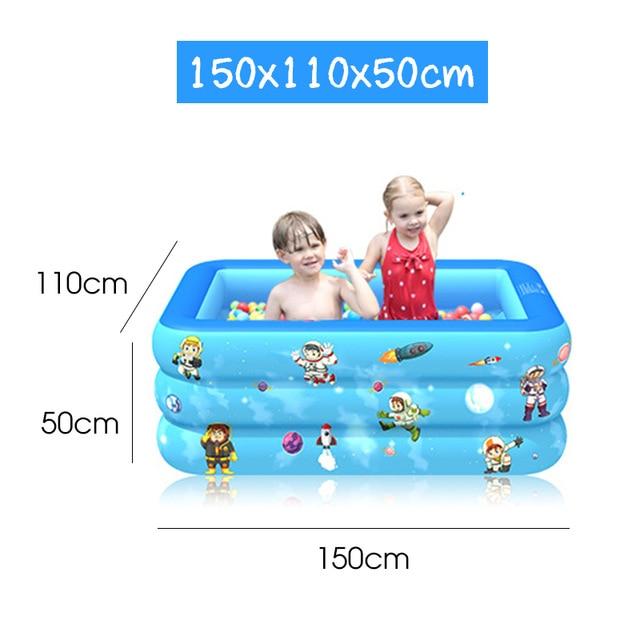 120/130/150/180/210 CM Rectangular Inflatable Swimming Pool