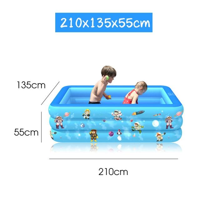 120/130/150/180/210 CM Rectangular Inflatable Swimming Pool