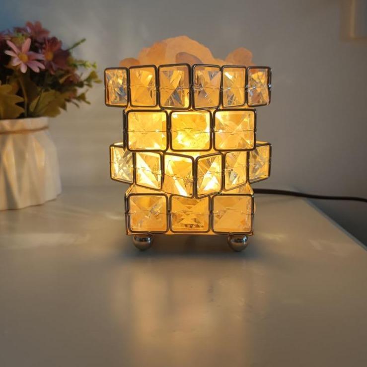 Crystal Rubik's Cube Himalayan Salt