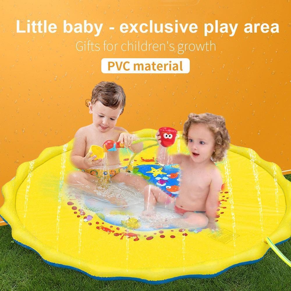 170/150/100cm Children Water Mat - Outdoor Inflatable Spray Water Sprinkler Mat